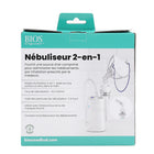 BIOS Diagnostics - Nébuliseur 2-en-1-Utilisé avec l’embout buccal ou les masques fournis