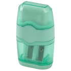 Merangue - Taille-crayons et gommes 2 en 1 assortis-Compact et portable – idéal pour les trousses, les sacs à dos ou les bureaux
