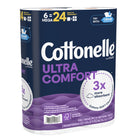 Cottonelle - Papier hygienique Ultra ComfortCare en mega rouleaux -paquet de 6-Inclut 6 Mega rouleaux