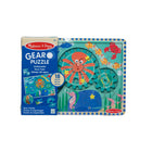 Melissa & Doug - Puzzle à engrenages en bois Sous l'eau - 18 pièces -Reconstituez un puzzle en bois de 18 pièces sur le thème de l'océan, avec 3 engrenages imbriqués qui tournent
