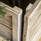 HOMCOM - Boîte à collier d'arbre de Noël en bois 24" finition en bois vieilli-Quatre panneaux et attaches auto-agrippantes permettent une installation rapide 
