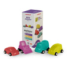 Miniland ECO Minimobil - 3.5" - Set of 4-These fun didactic toys stimulate learning about the physical and social environment and can serve as support in the first steps towards Road Safety Education.