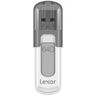 Lexar JumpDrive V100 64 GB USB Flash Drive - White-Compatible with USB 2.0 and USB 3.0 Devices