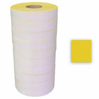 Eddie's Sato 2 Line 8 Character Permanent Labels - Yellow - 60000 Pack-Yellow Permanent Sato Labels - 2 Lines 8 Characters