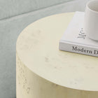 Modway Cosmos 16" Round Burl Wood Side Table - Bleached Burl-Adaptable Placement