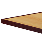 Flash Furniture – Dessus de table carré en résine de 36 po à deux tons, cerisier et acajou (TP2TONE3636)-Nettoyer avec un détergent doux / eau et un chiffon sec