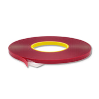 Futech - Ruban adhésif double face en mousse acrylique - 1 mm Épaisseur - 10 mm l x 33 m L - Transparent-Adhésion double face forte et fiable pour fixer, assembler et maintenir différents matériaux sans fixation visible.