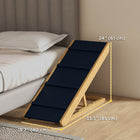 PawHut Adjustable Dog Ramp with Non-Slip Surface-4 Crossbars and the non-slip mat enhance safety and prevent slipping 