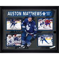 Auston Matthews 4 Photo Collage - Framed Print - 36" x 28"-Premium print framed