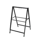 Futech Double-Sided A-Frame with Coroplastic Insert - 24" x 36" - Black-Durable & Weather-Resistant Construction: Built with a sturdy black metal A-frame design that withstands outdoor conditions and maintains professional storefront appeal day after day.