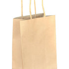 Eddie's Hang-Up Display Ltd. 100% Recycled Kraft Shoppers  - 5-1/2" W x 3-1/4" D x 8-3/8" H - 250 Pack-Matching twisted paper handles