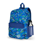 Roots Recycled Backpack  - 22.5L - Blue Camo-Lightweight Comfort: Padded back panel provides lasting comfort, with reflective accents for added visibility in low-light conditions