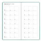 Letts of London 2027 Woodland Week to View Slim Size Planner - 5-7/8" x 3-1/8" - Green - Multilingual-Soft-touch cover