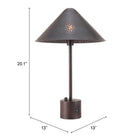 Zuo Cardo Table Lamp - Bronze-8