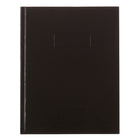 Blueline A9 Hard Cover Glue Bound Ruled Notebook with Self-Adhesive Tabs - 96 Sheets - 9-1/4" x 7-1/4" - Black-Hard Classic Cover