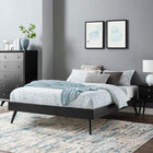 Modway Margo Wood King Platform Bed Frame - Black-Assembly Required