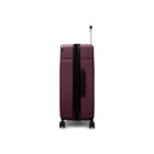 Bugatti Monaco 30.5" Hardside Check-in Luggage - Vegan Leather Trim -  Fig-Telescopic trolley handle with multi-stage
locking heights