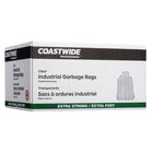 Coastwide Professional - Sacs à ordures - très résistants - 35 po l x 50 po L - transparents - Paquet de 100-Très résistants aux perforations et aux déchirures