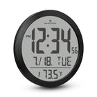 Marathon Watch 15 inch Round Digital Wall Clock - Black-Large display: easy-to-read, even from across the room.
