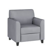 Fauteuil de la série HERCULES Diplomat en cuir gris (BT-827-1-GY-GG)-Style contemporain