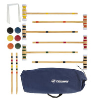 Triumph - Ensemble De Croquet Six Joueurs -Ensemble de croquet récréatif de jardin conçu pour six joueurs