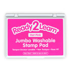 Ready 2 Learn Jumbo Washable Stamp Pad - Hot Pink - 6.2" L x 4.1" W - 2 Pack-Create vivid images: The high-quality ink provides sharp images when stamped. Use it to decorate posters, signs, notebooks and so much more!