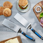 Razor Nested Spatula 2-Piece Set-Stay Cool soft grip handle with thumb grip and hole for hanging