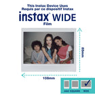 Fujifilm Instax Link Wide Smartphone Printer - Ash White-Multi-print feature to print numerous copies