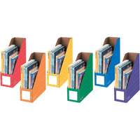 Bankers Box Magazine File Storage Holder - Assorted Colours - 6 Pack-Stores and organizes letter size material