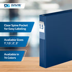 Davis Group Premium Economy Binder - D Ring - 1.5" - Royal Blue - 6 Pack-D Ring, Non-Locking