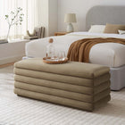 Modway Mezzo Upholstered Performance Velvet Storage Bench - Taupe-Performance-Velvet Upholstery