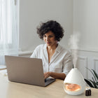 Pure Enrichment - Diffuseur de roche de sel de l'Himalaya en cristal PureGlow-5 niveaux de lumière réglables : personnalisez la luminosité de la lampe au niveau de luminosité adapté à votre humeur.