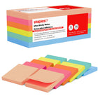 Staples Ultra Sticky Notes - 3" x 3" - Golden Hour Collection - 12 Pack-Ultra sticky notes for reliable adhesion