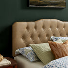 Modway Annabel Vegan Leather King Headboard - Toast-7 Adjustable Mount Positions