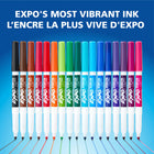 Expo Dry Erase Markers Kit - Fine and Chisel Tip Markers with Eraser - Assorted Colours - 9 Count-Versatile chisel tip creates multiple line widths; Fine tip markers perfect for accurate, detailed lines
