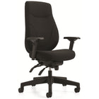 Staples - Fauteuil à basculant multiples haut rendement à dossier haut Newdale, Fusion en houille, noir-Fauteuil à basculements multiples à dossier haut