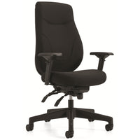 Staples - Fauteuil à basculant multiples haut rendement à dossier haut Newdale, Fusion en houille, noir-Fauteuil à basculements multiples à dossier haut