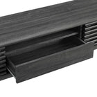 Modway Render 70" TV Stand - Charcoal-Two Adjustable Storage Shelves