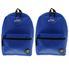 BAZIC Products Basic 16" Backpack - Blue - 2 Pack-One large main compartment and small front compartment with zipper closure