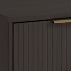 Manhattan Comfort Granville 55.04" Modern Sideboard - Dark Grey-Recommended for up to 50 inch TV