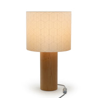 Decent Living - Lampe de table en bois d'érable - Motif Kumiko 1-Fabriqué au Canada avec de l'érable canadien local de première qualité.