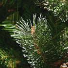 HOMCOM 6' Snow-Flocked Artificial Christmas Pine Tree with Pinecones - Green-Base is detachable and foldable for easy storage 