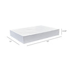 Eddie's Garment Box - 17X - 17" L x 11" W x 2-1/2" H - White - 50 Pack-17" x 11" x 2-1/2"