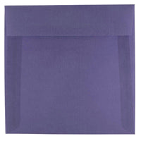 JAM Paper - Enveloppes d'invitation carrées en vélin translucide - 6,5 po x 6,5 po - Violet glycine - paquet de 25 (1592113)- Couleur : violet glycine.