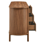 Modway Cadence 6-Drawer Curved Dresser - Walnut-Assembly Required