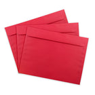 JAM Paper - Enveloppes lisses Brite Hue en papier recyclé de format livret, 9 x 12 po, rouge festif, 1000 par paquet-Ouverture : livret