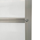 Outsunny 6' x 8' x 6.5' Polycarbonate Greenhouse - Clear- Sliding door design for easy access
 