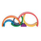 TickiT - Arches d'architecte arc-en-ciel en bois - Ensemble de 7-Encourager les compétences précoces en STIM et le jeu ouvert à travers la construction, les motifs, le séquençage et le jeu de rôle avec ces arcs-en-ciel