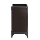 Modway - Steamforge 24" Armoire de toilette de salle de bain (lavabo non inclus) - Noyer noir-Coussinets de pied non marqués