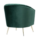Manhattan Comfort - Rosemont fauteuil d’appoint moderne du milieu du siècle de 32,28 po en velours vert et or, lot de 2-Assemblage à domicile requis. Tout le matériel inclus